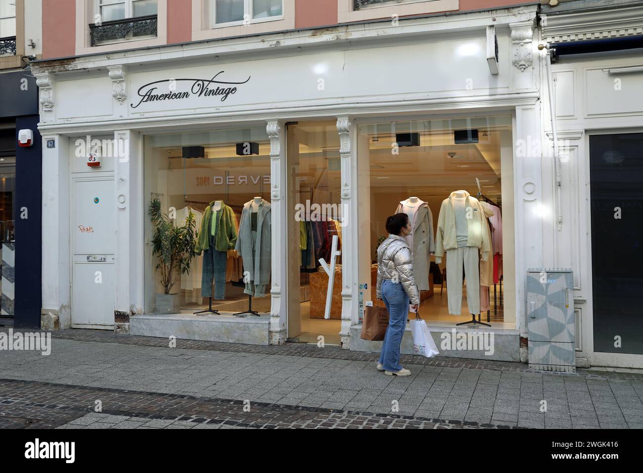 American Vintage store in Luxembourg City Stock Photo