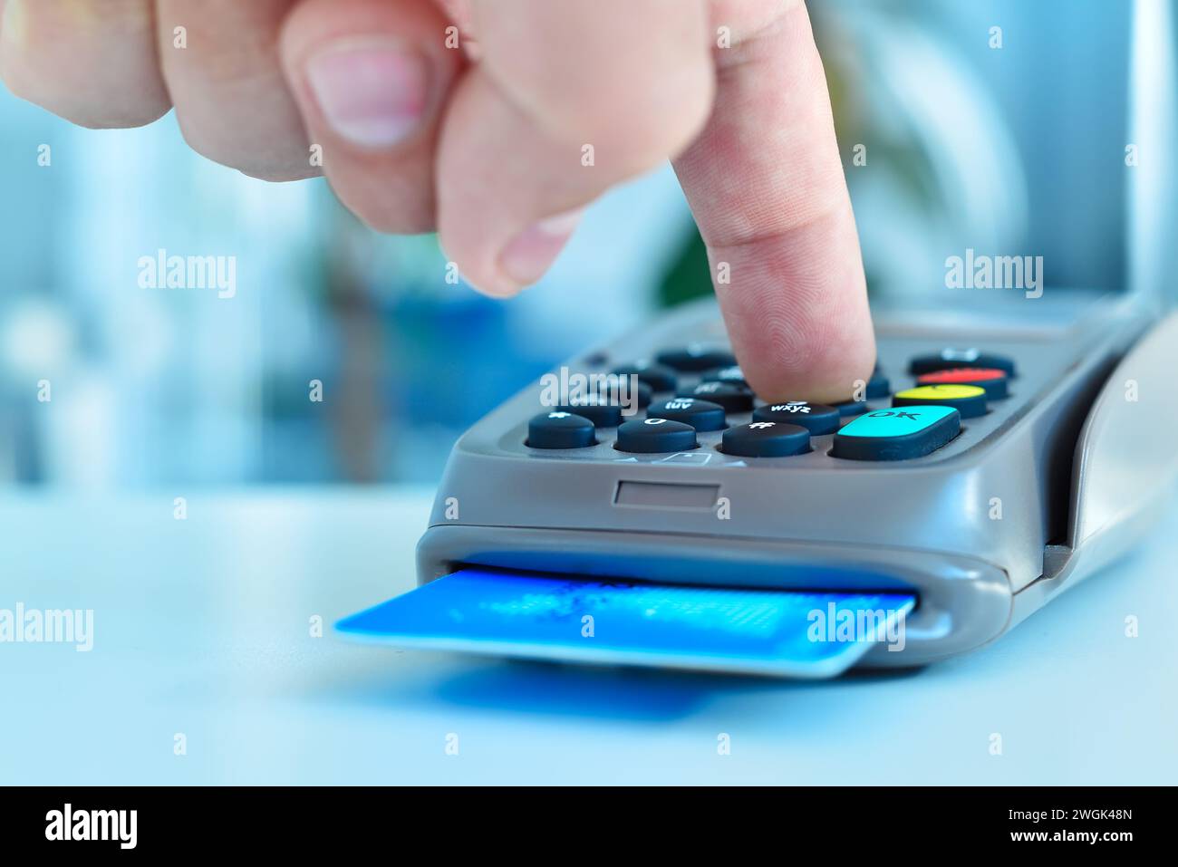 Nfc payment terminal on white hi-res stock photography and images - Alamy
