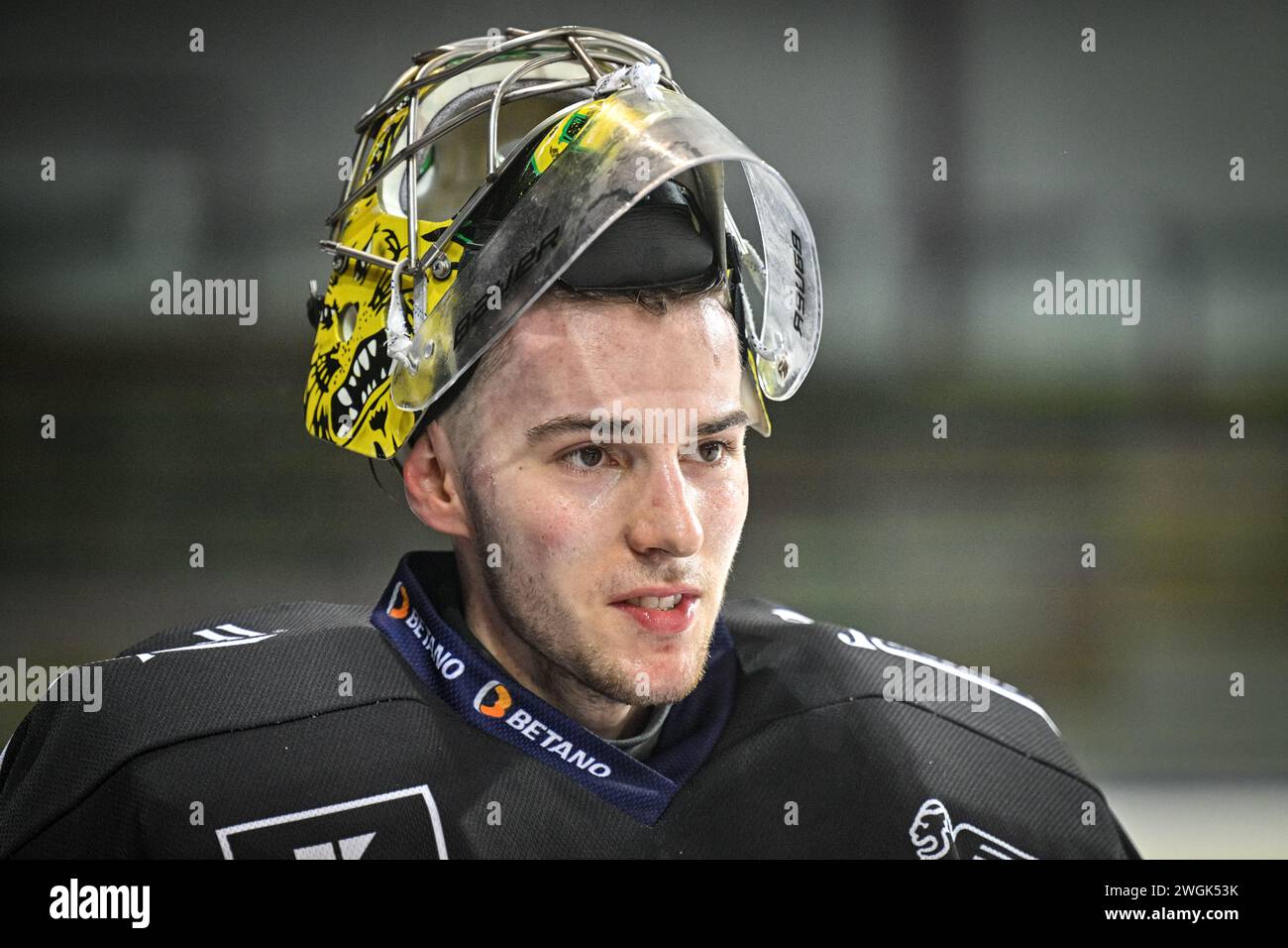 Prague Czech Republic 05th Feb 2024 Goalkeeper Jakub Malek Attends prague-czech-republic-05th-feb-2024-goalkeeper-jakub-malek-attends