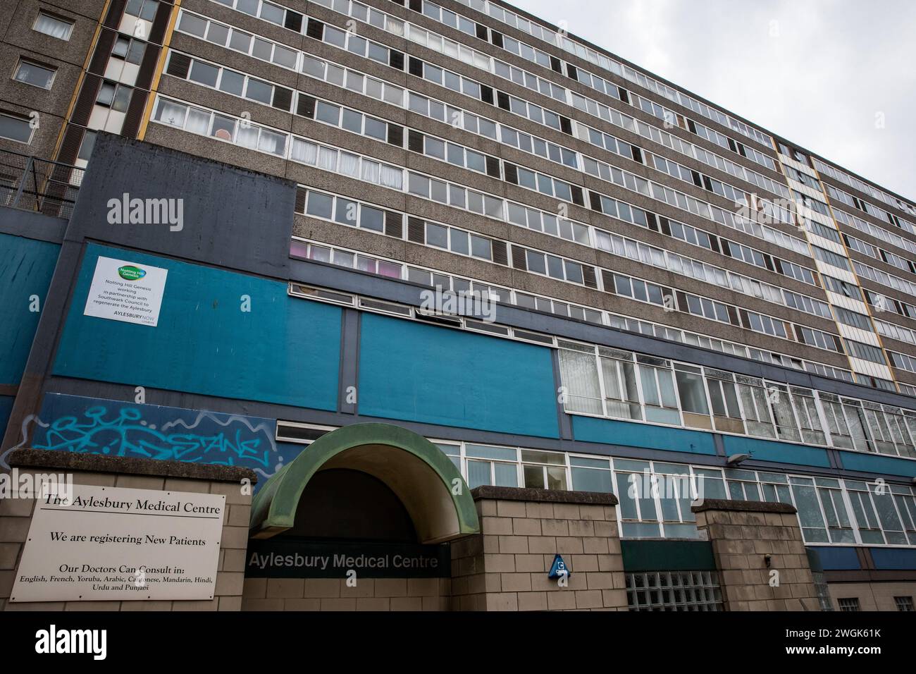 London, UK. 27th April 2023. The Aylesbury Medical Centre is pictured