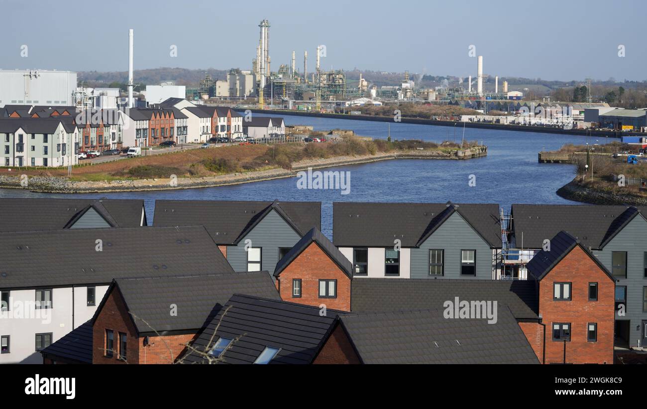 Barry, Vale of Glam, Wales Feb 02 2024 Looking down over the