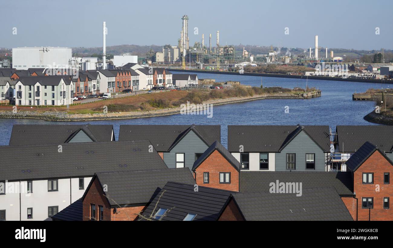 Barry, Vale of Glam, Wales Feb 02 2024 Looking down over the