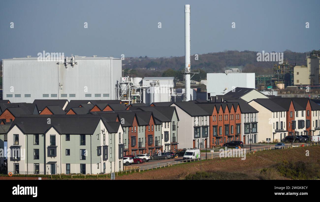 Barry, Vale of Glam, Wales Feb 02 2024 Looking down over the