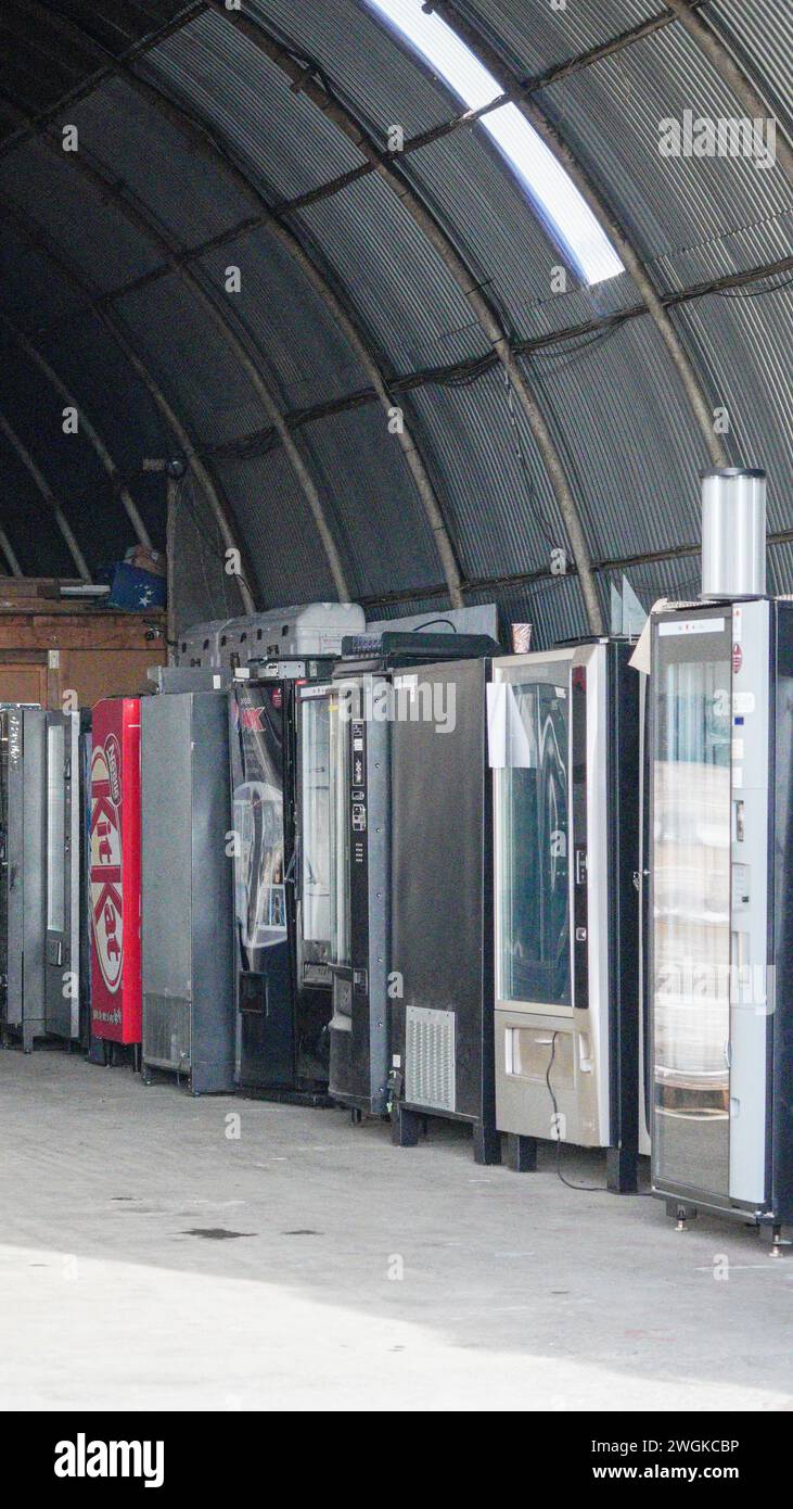 Barry, Vale of Glam, Wales 02 Feb 2024 Industrial units on Barry dock