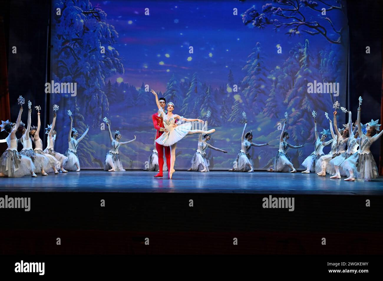 London, UK. February 5th, 2025. Casts performs for The Nutcracker The