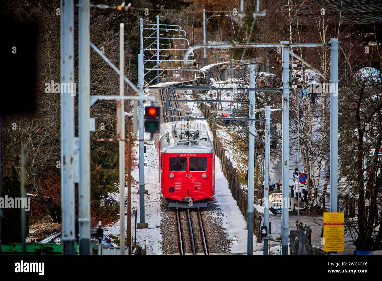 Chamonix Mont Blanc, France. Montenvers Railway or Chemin de fer du