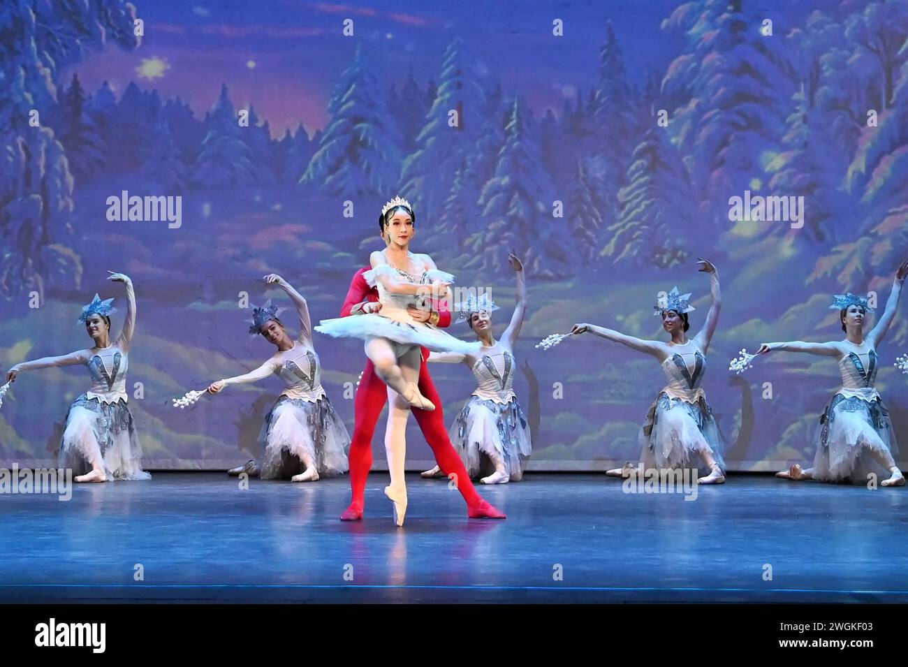 London, UK. February 5th, 2025. Casts performs for The Nutcracker The