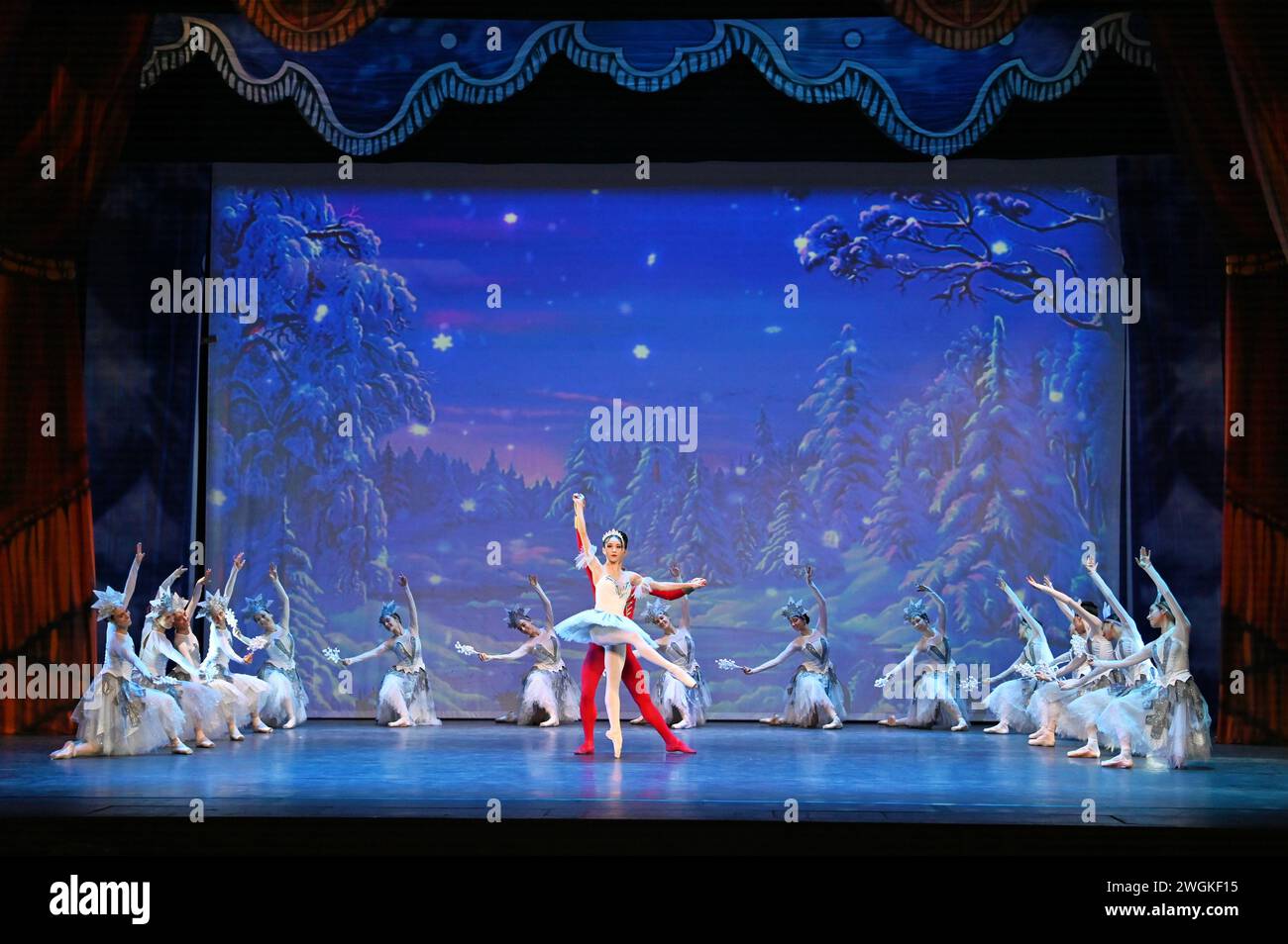 London, UK. February 5th, 2024. Casts performs for The Nutcracker The