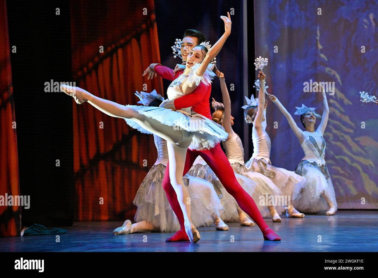 London, UK. February 5th, 2024. Casts performs for The Nutcracker The