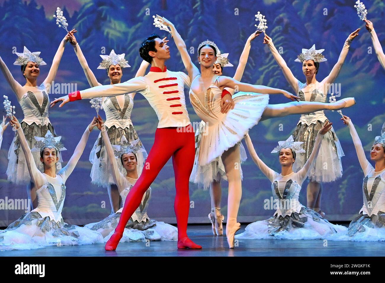 London, UK. February 5th, 2024. Casts performs for The Nutcracker The