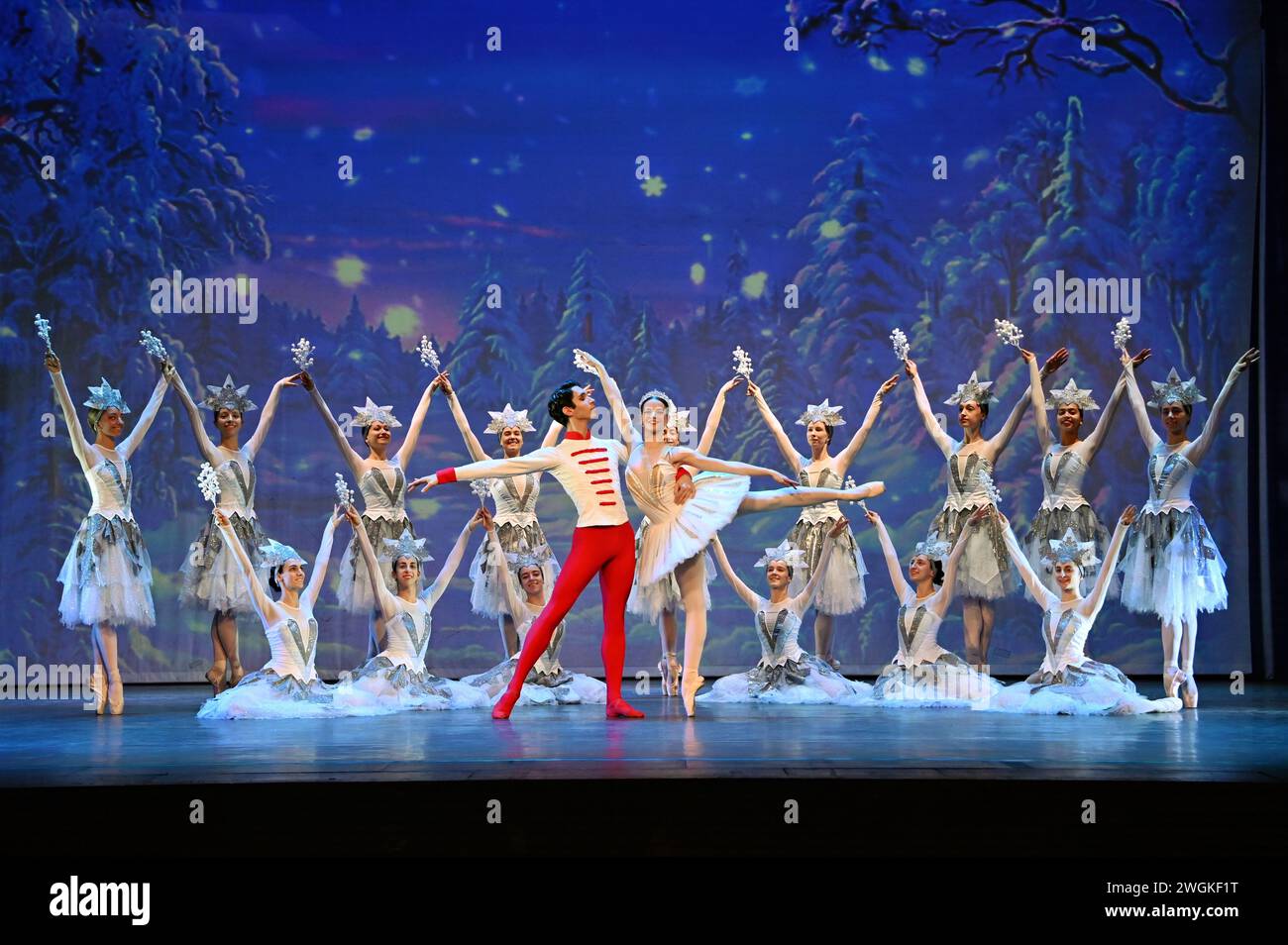 London, UK. February 5th, 2024. Casts performs for The Nutcracker The