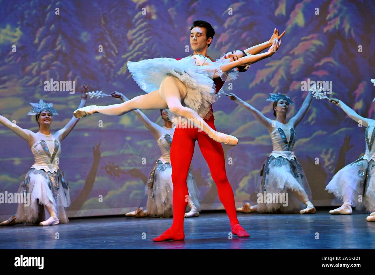 London, UK. February 5th, 2024. Casts performs for The Nutcracker The