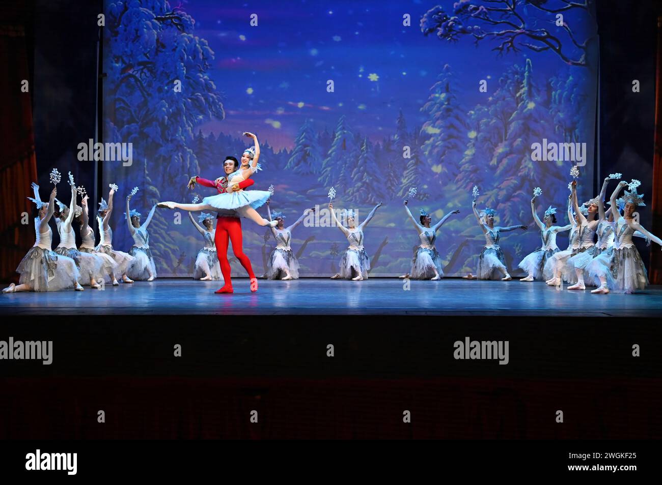 London, UK. February 5th, 2024. Casts performs for The Nutcracker The