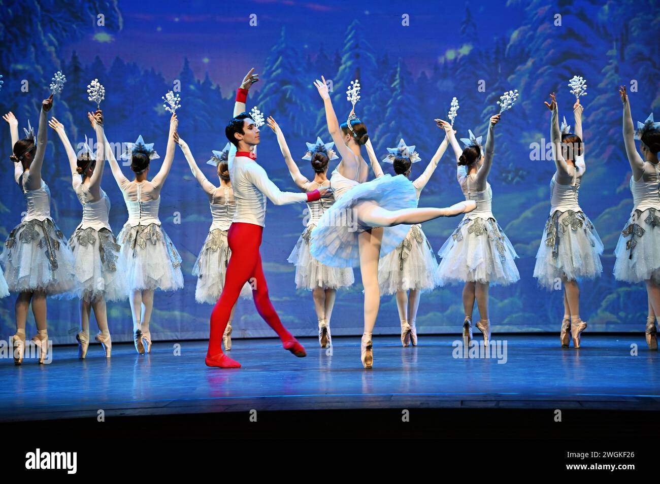 London, UK. February 5th, 2024. Casts performs for The Nutcracker The