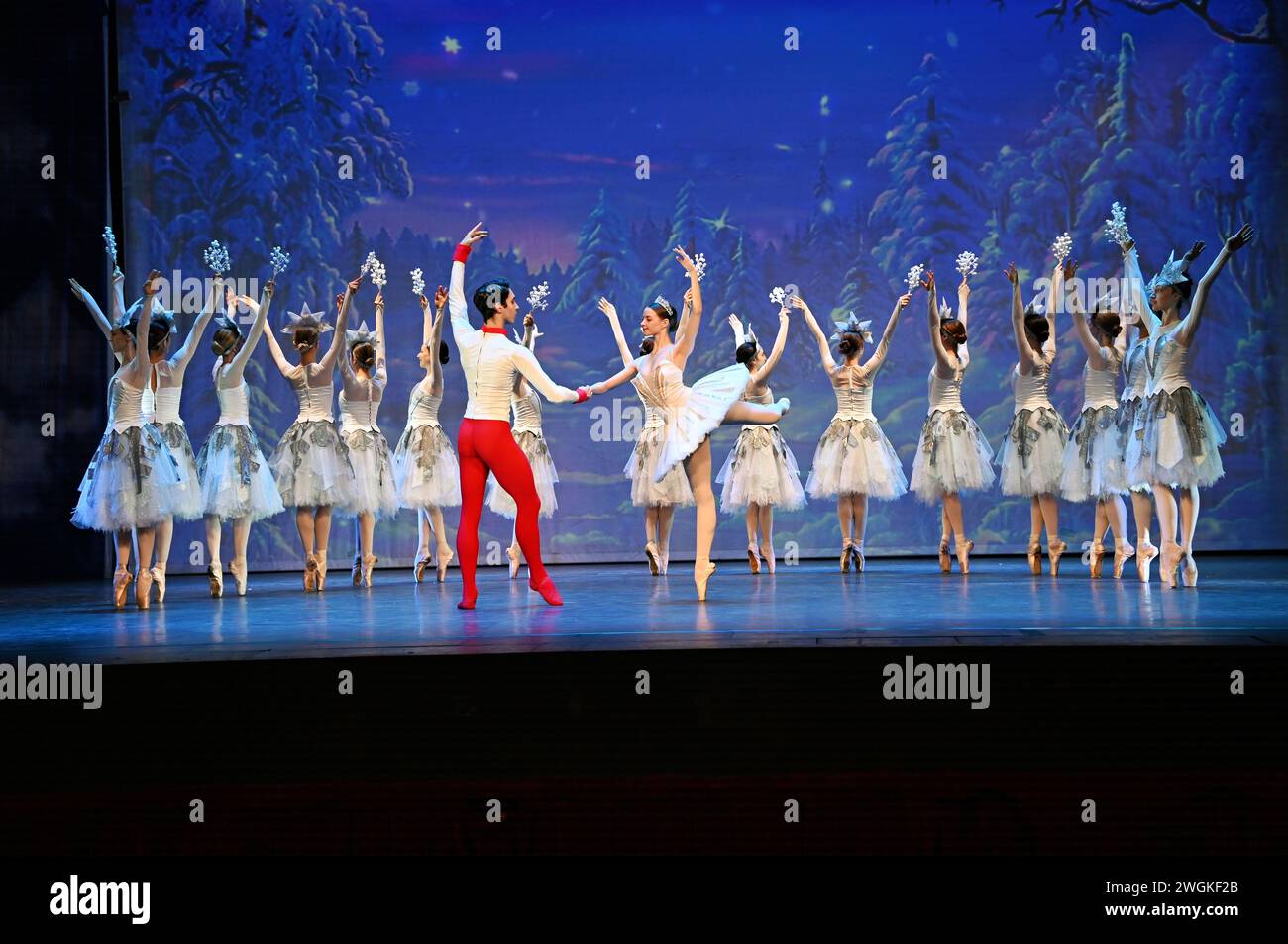 London, UK. February 5th, 2024. Casts performs for The Nutcracker The