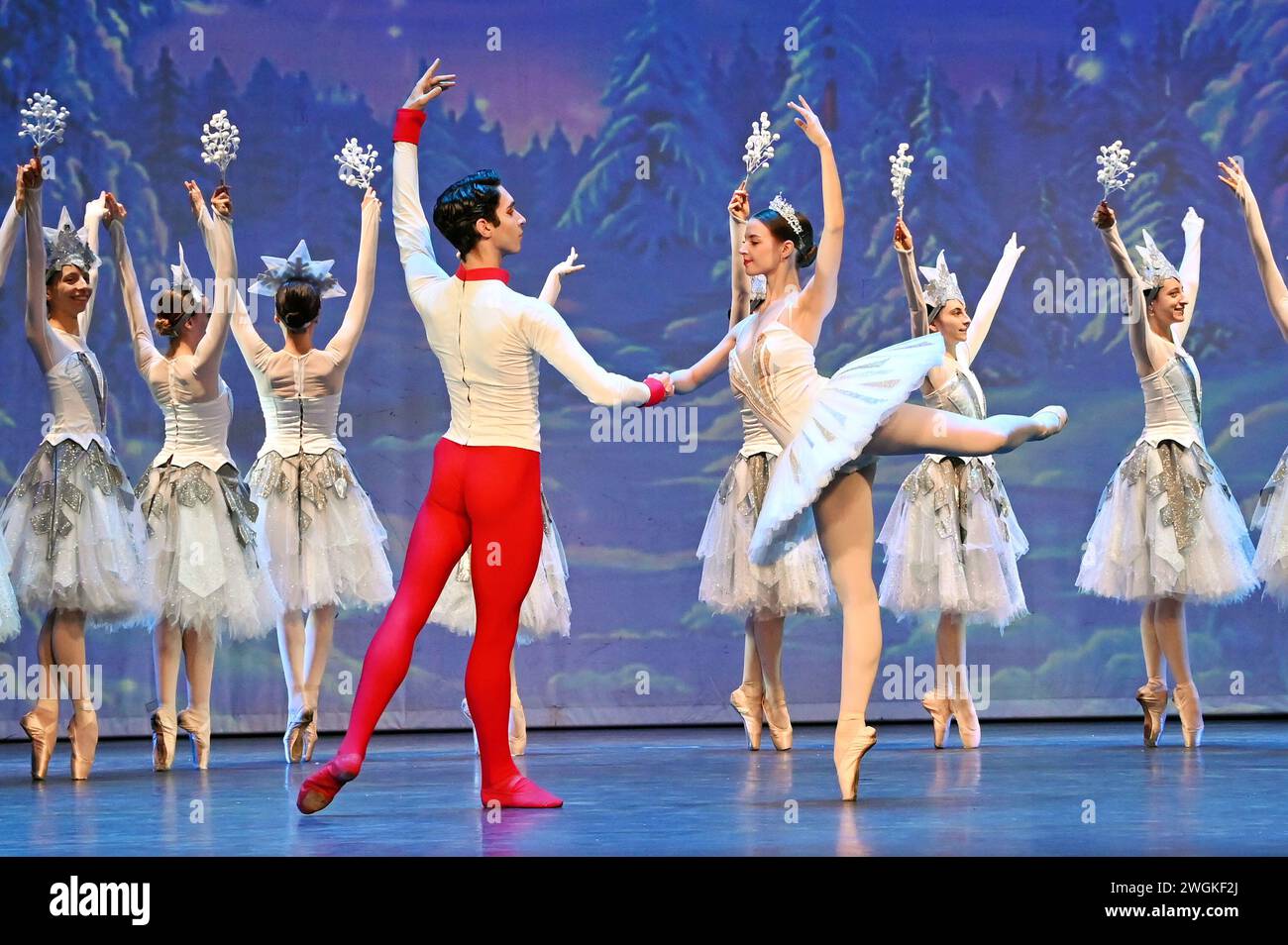 London, UK. February 5th, 2024. Casts performs for The Nutcracker The