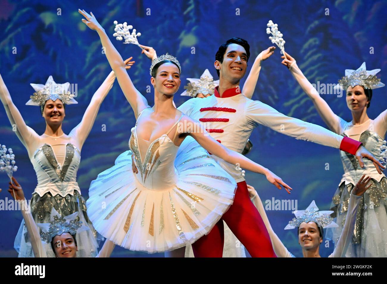 London, UK. February 5th, 2024. Casts performs for The Nutcracker The