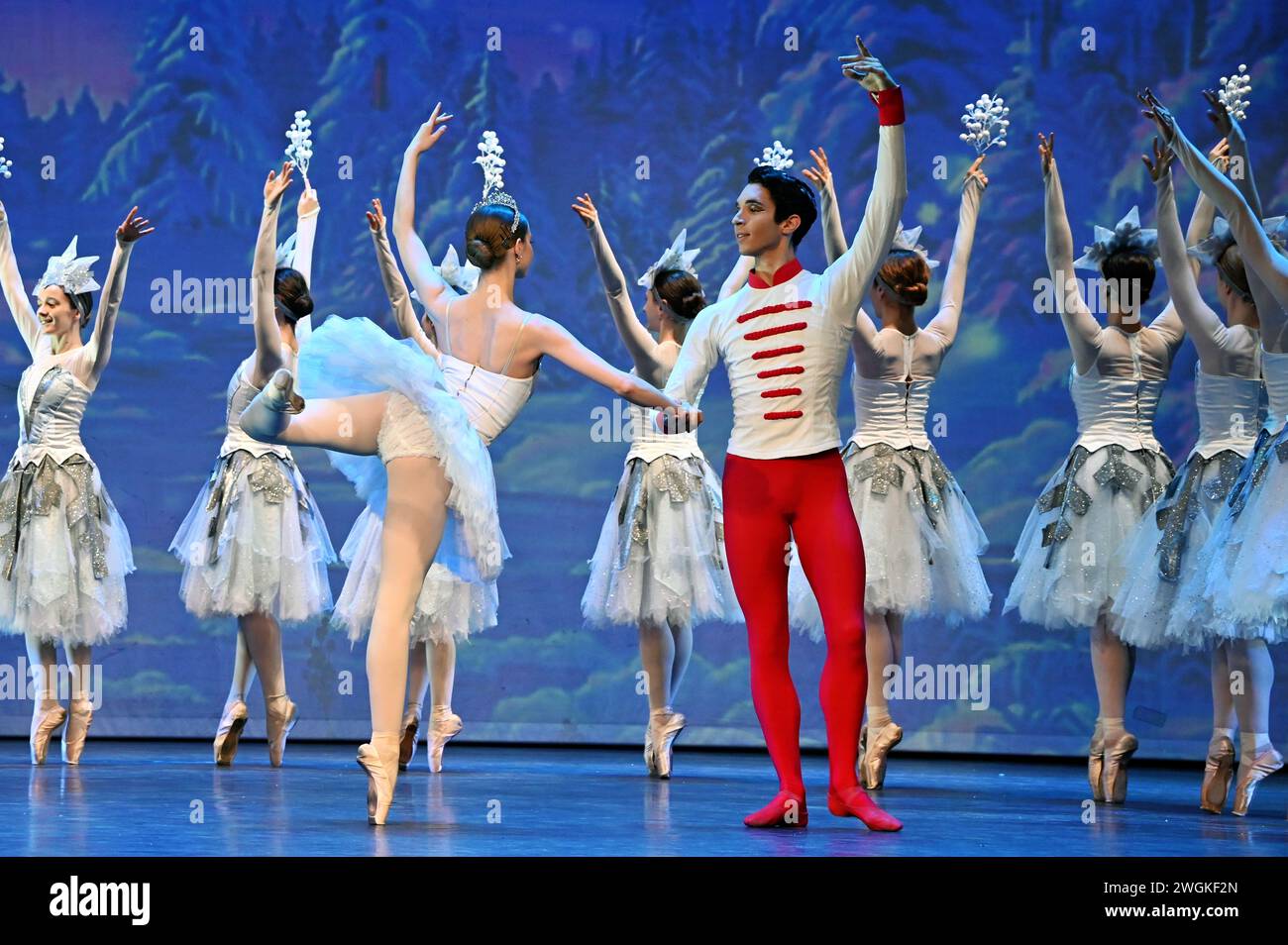 London, UK. February 5th, 2025. Casts performs for The Nutcracker The