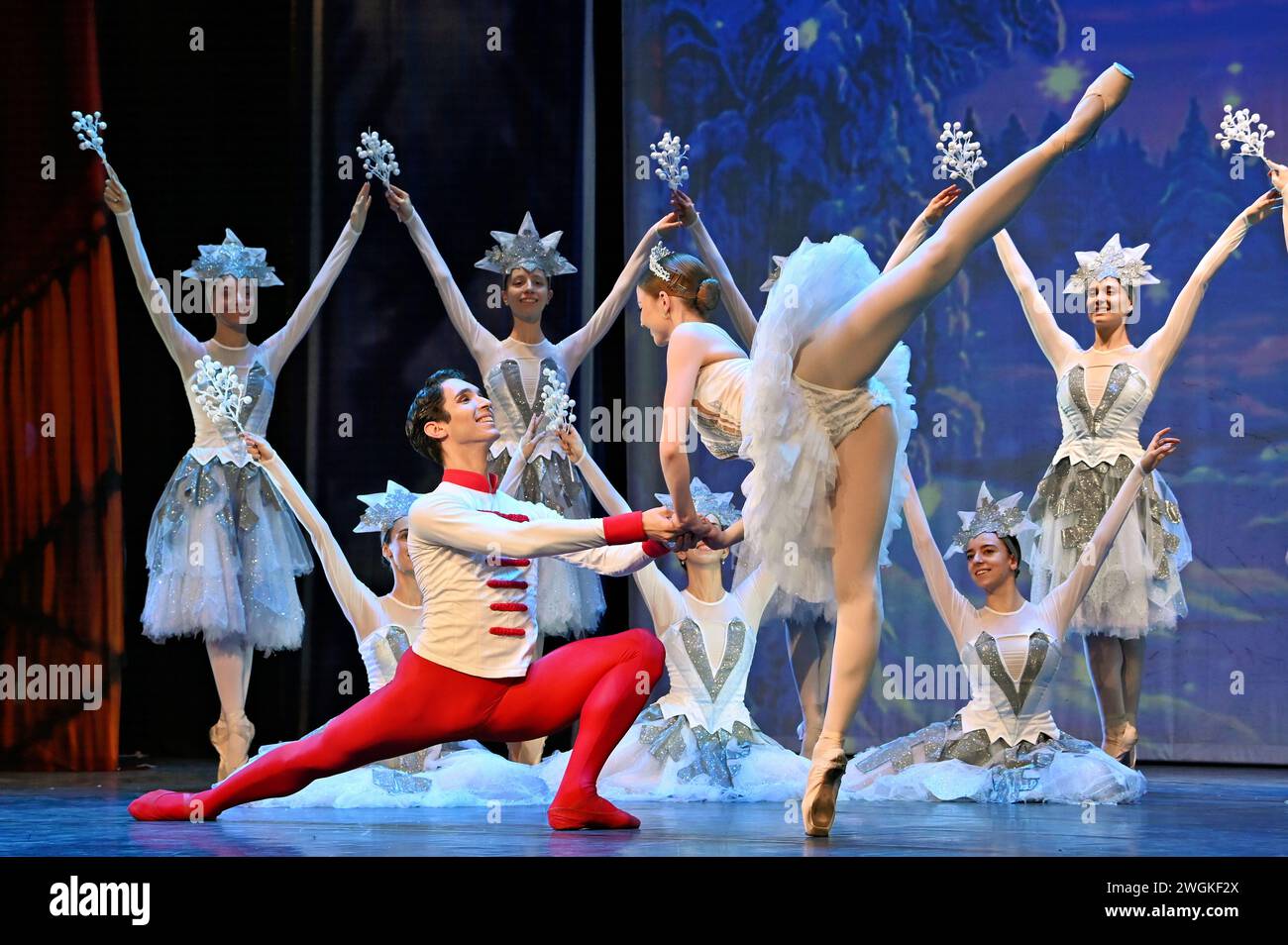 London, UK. February 5th, 2024. Casts performs for The Nutcracker The
