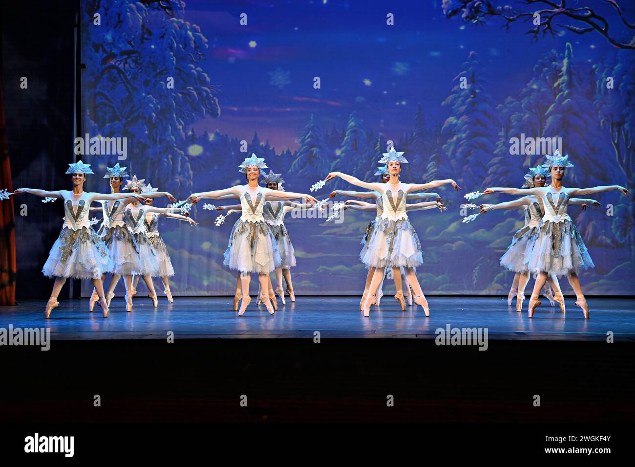 London, UK. February 5th, 2024. Casts performs for The Nutcracker The