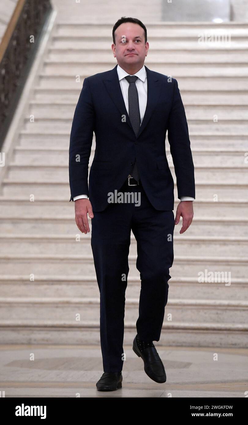 Taoiseach Ireland Leo Varadkar during a press conference at Stormont
