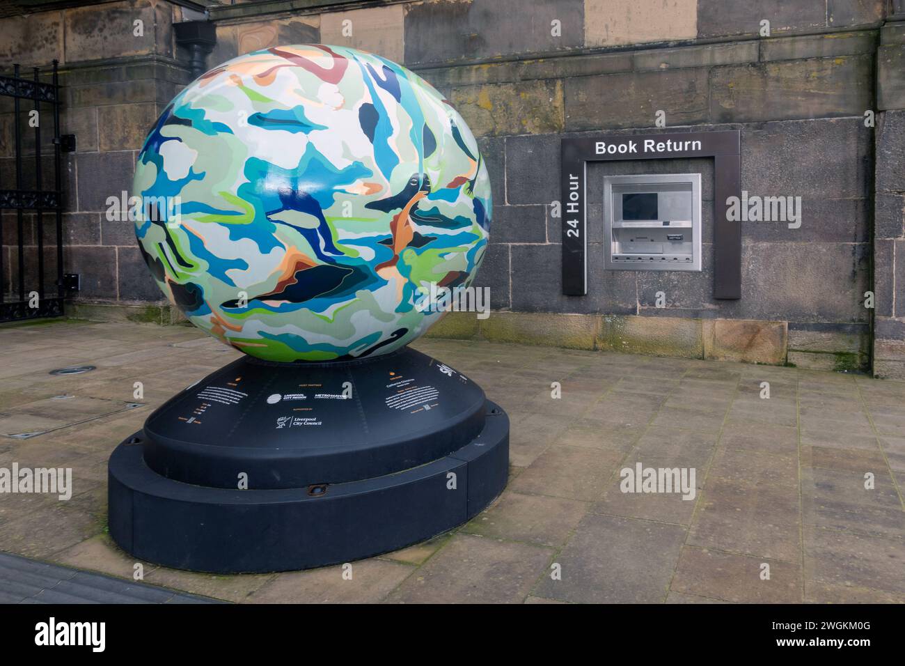 Book Return at Liverpool Central Library Stock Photo Alamy