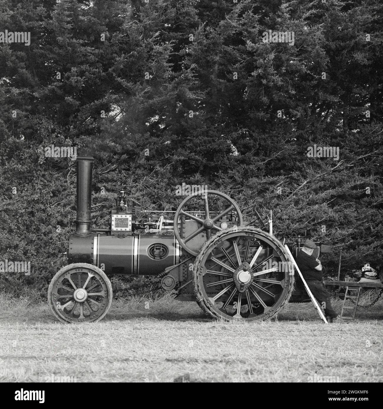 Traction Engine at Fairford Ploughing Match, Burford, Oxfordshire Stock Photo