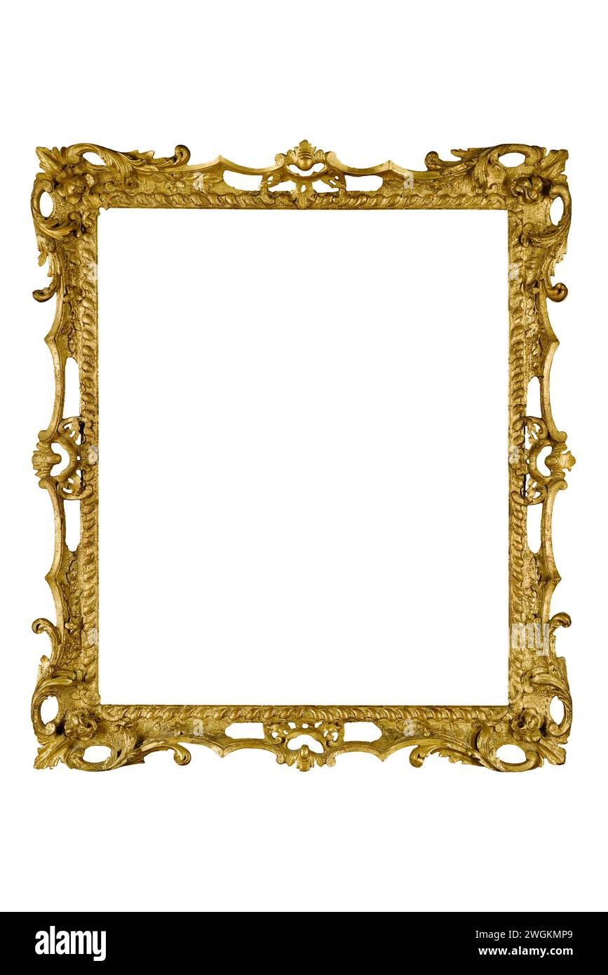 Classic vintage square contour frame Royalty Free Vector