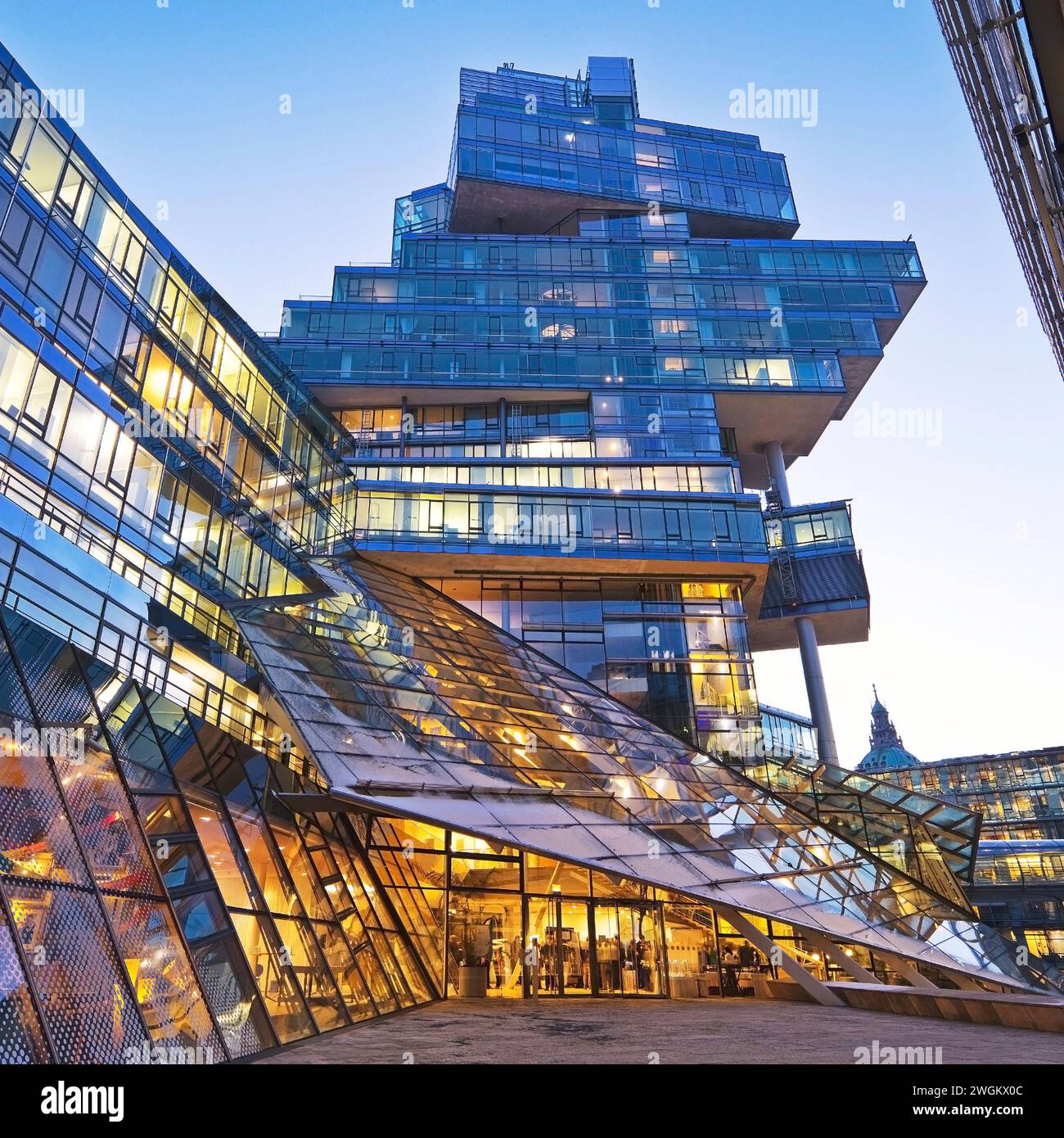 Administration building of Nord LB, Norddeutsche Landesbank, Germany, Lower Saxony, Hanover Stock Photo