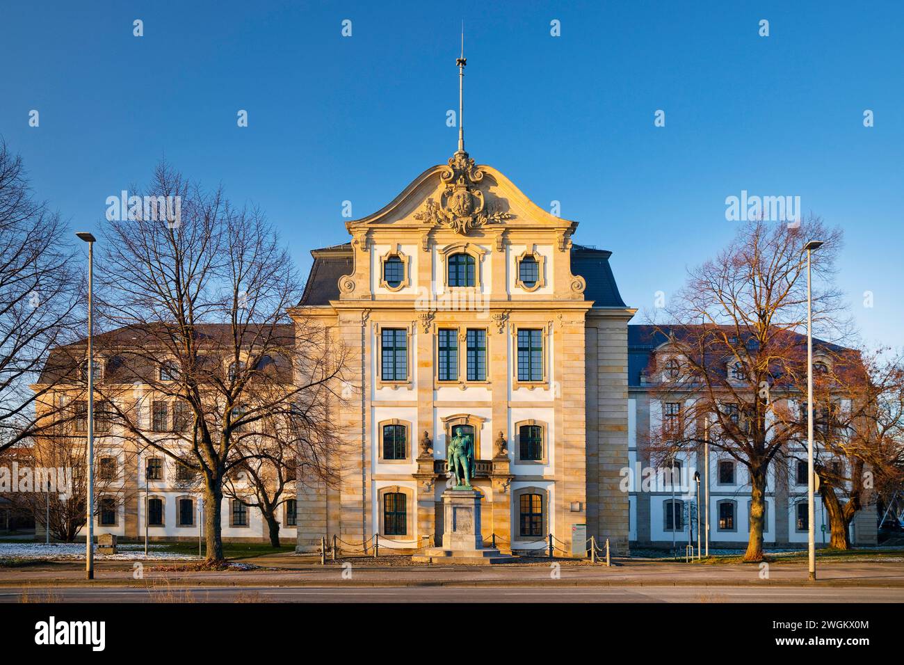 Lower Saxony State Archives with General Graf von Alten Memorial, Germany, Lower Saxony, Hanover Stock Photo