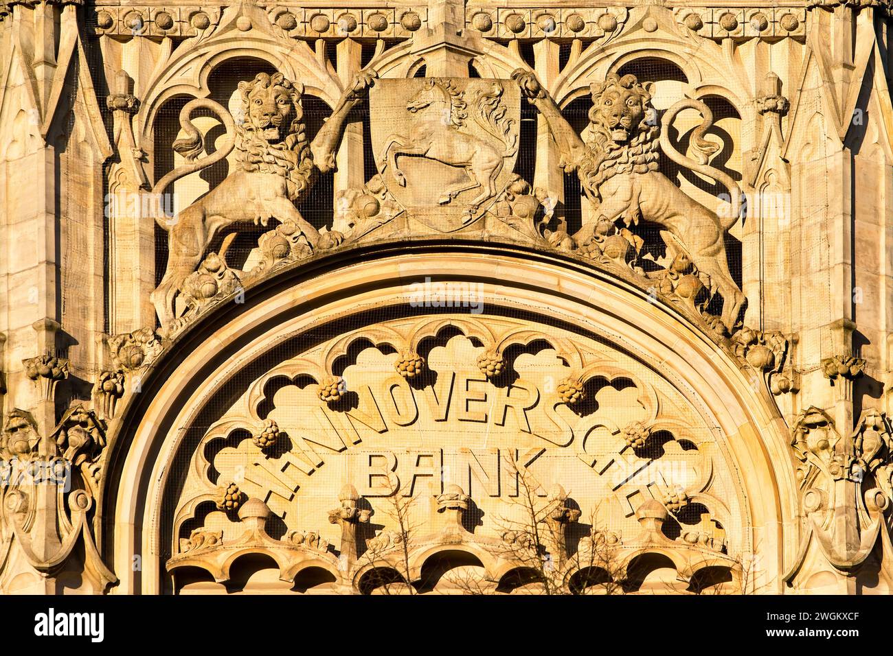 Detail of the facade, Germany, Lower Saxony, Hanover Stock Photo