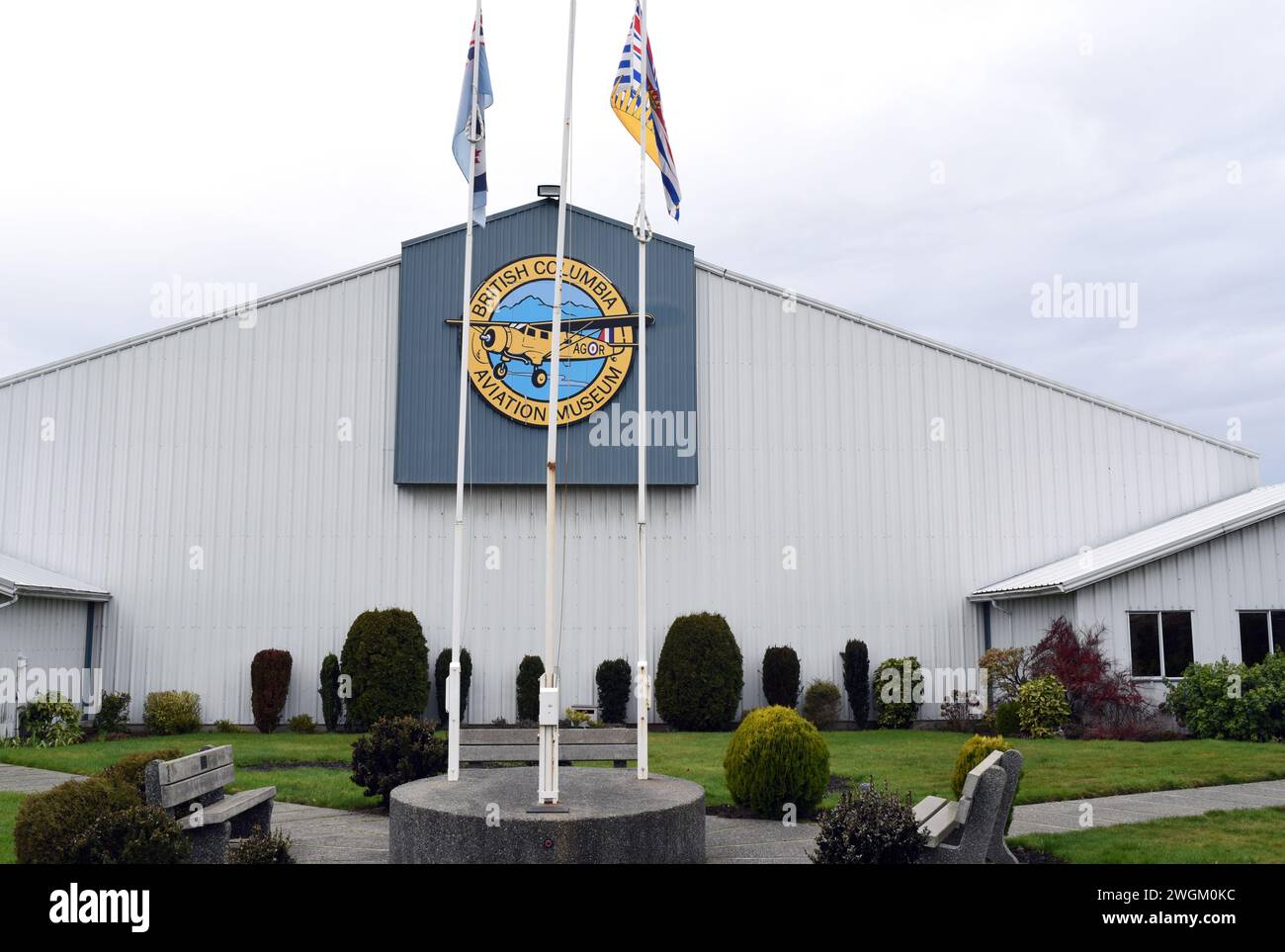 The British Columbia Aviation Museum in Sidney, British Columbia Stock Photo