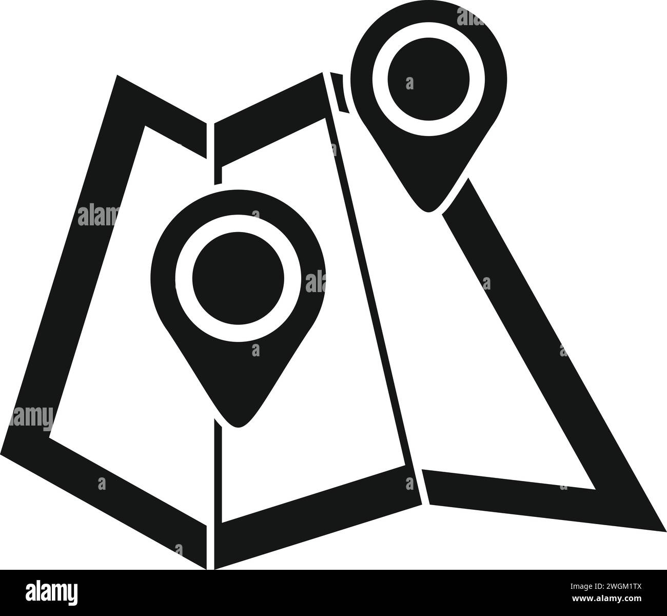 Travel map insurance icon simple - Travel Map Insurance Icon Simple Vector Secure Voyage Pension Travel 2WGM1TX 