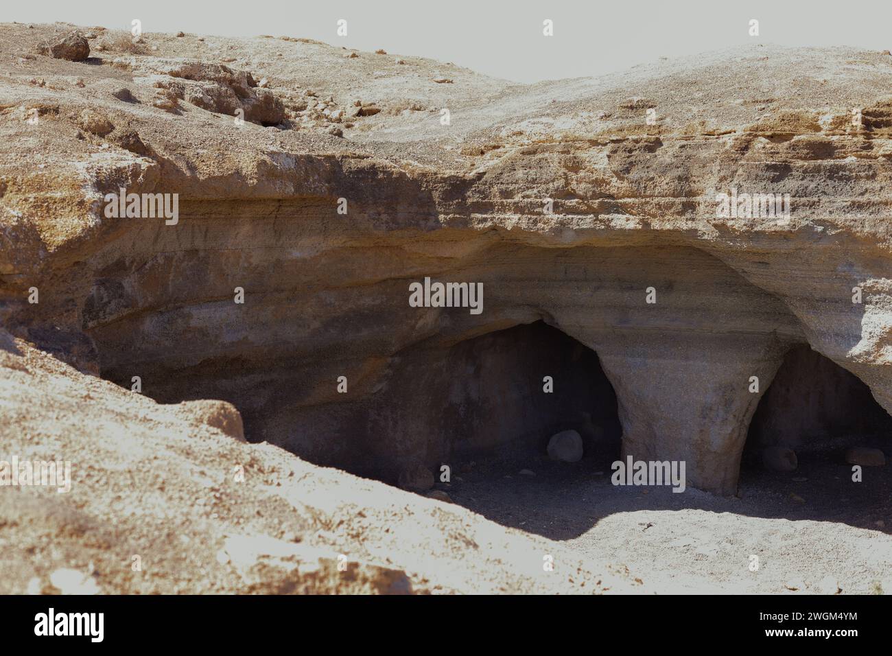Leftover volcanic rocks shaped by the wind and time creating beautiful ...