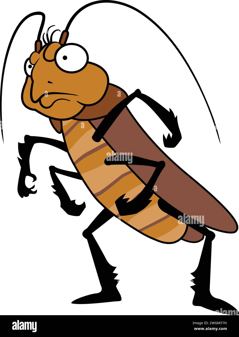 Funny pet cockroach icon cartoon vector. Guest vermin. Home infestation ...