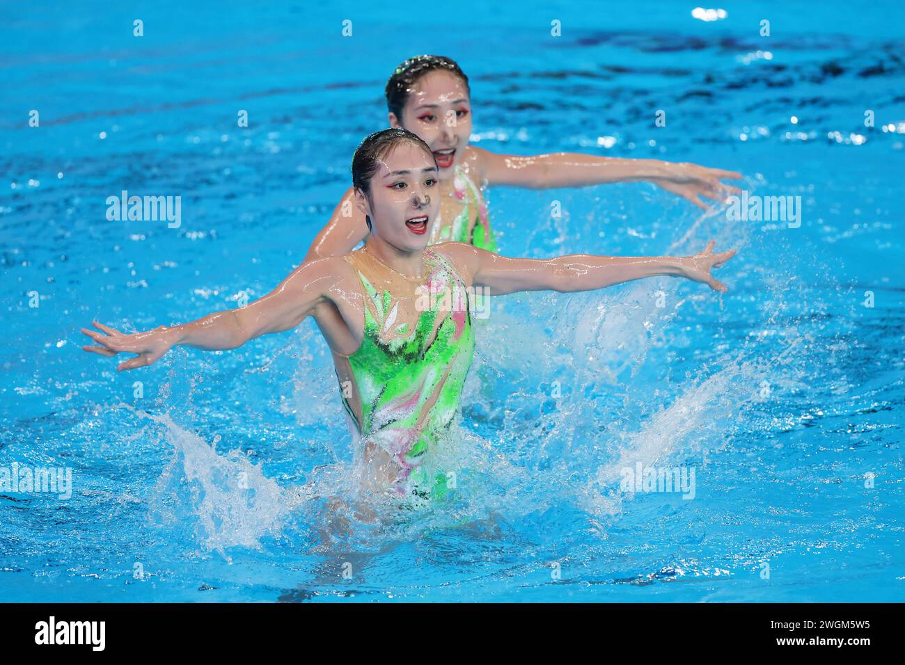 Doha, Qatar. 5th Feb, 2024. Liuyi Wang & Qianyi Wang (CHN) Artistic ...