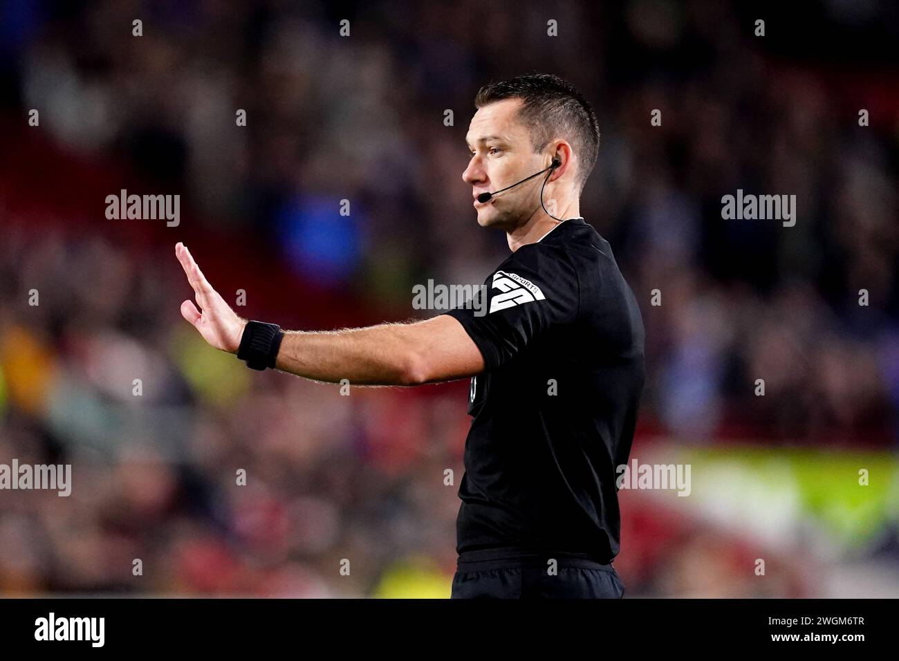 Jarred Gillett, referee during the Premier League match at the Gtech