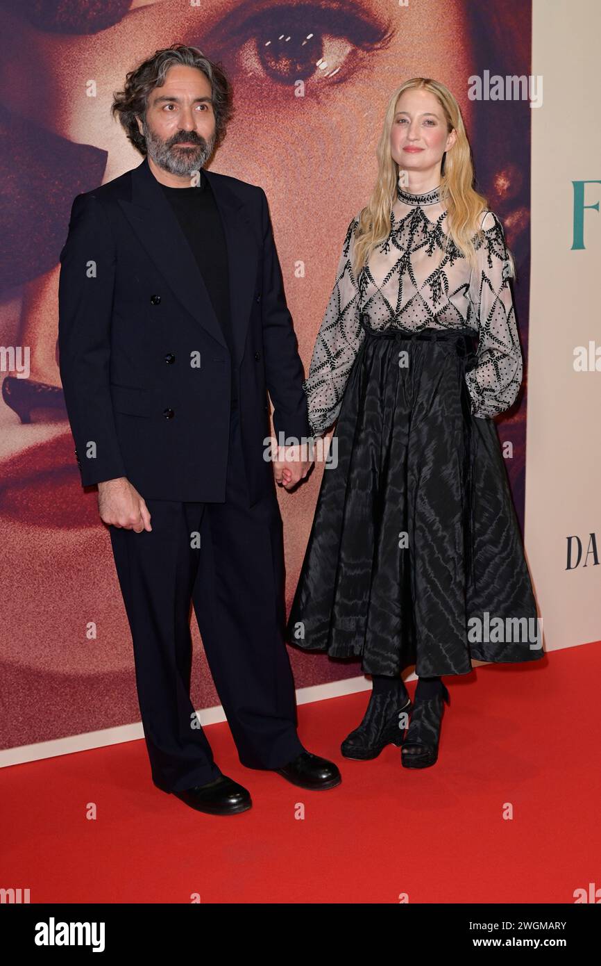 Rome, Italy. 05th Feb, 2024. Saverio Costanzo (l) and Alba Rohrwacher ...