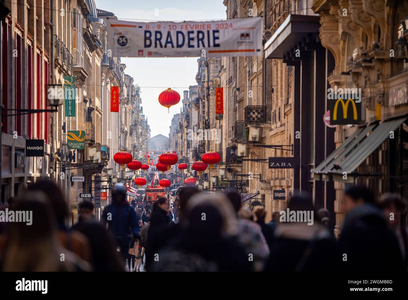 France Bordeaux - Rue Sainte Catherine. Longest pedestrian shopping ...