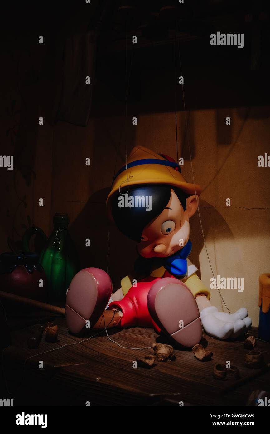 Pinocchio, Disneyland, Tokyo, Japan Stock Photo