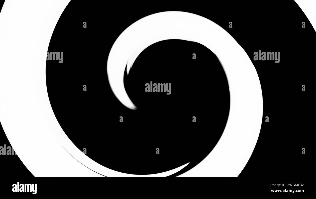 Abstract background loop rotation spinning Black and White Stock Photos ...