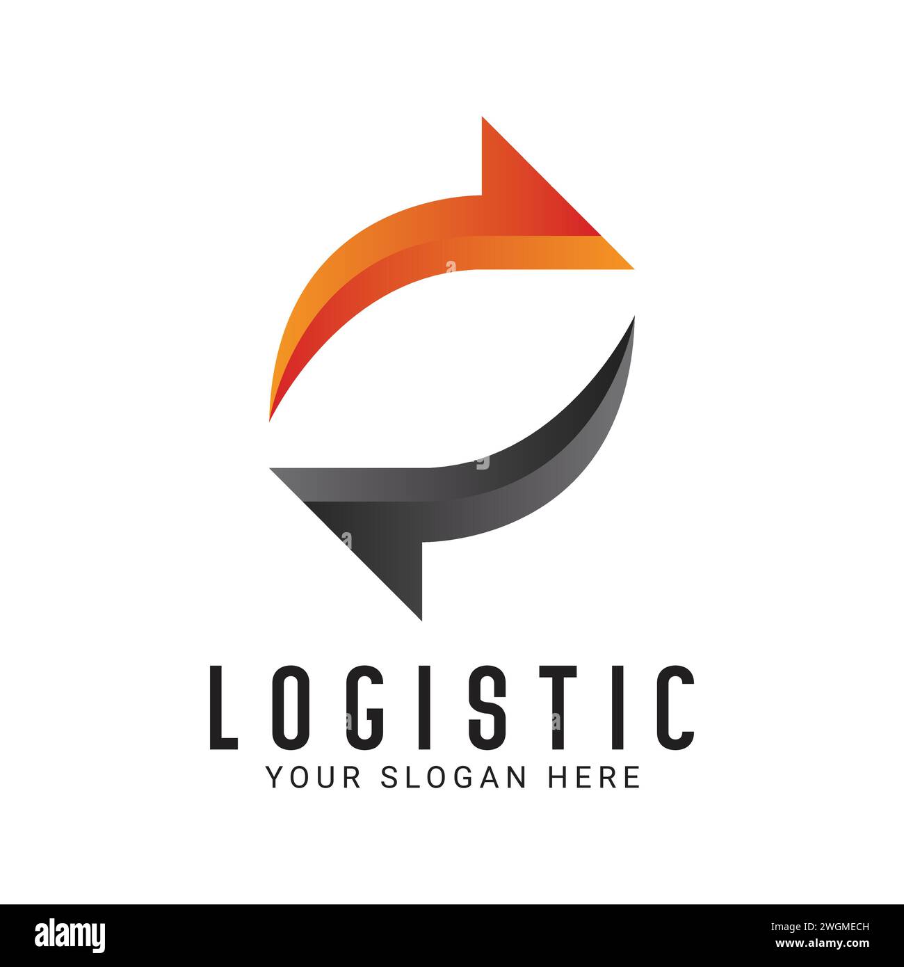 Logistic Logo Design Logistic Arrow Logotype Stock Vector Image & Art ...