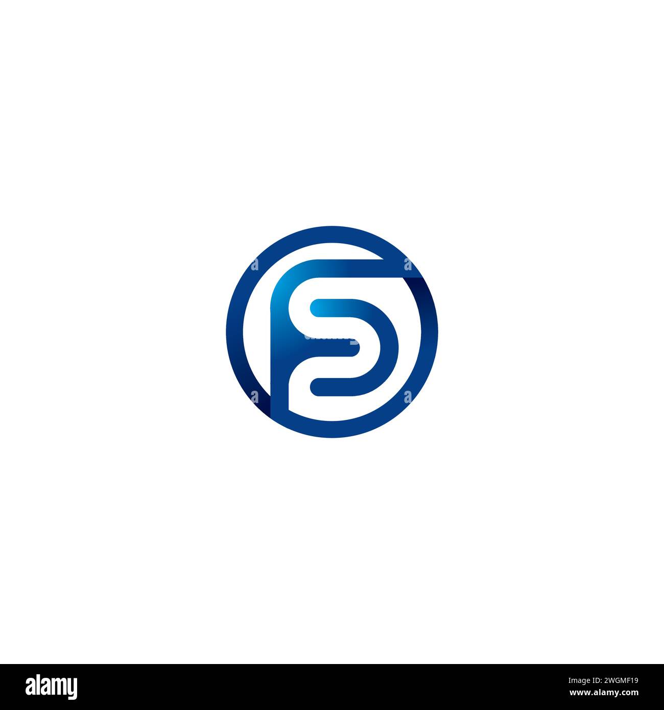 FD Logo. Letter FD vector illustration Stock Vector
