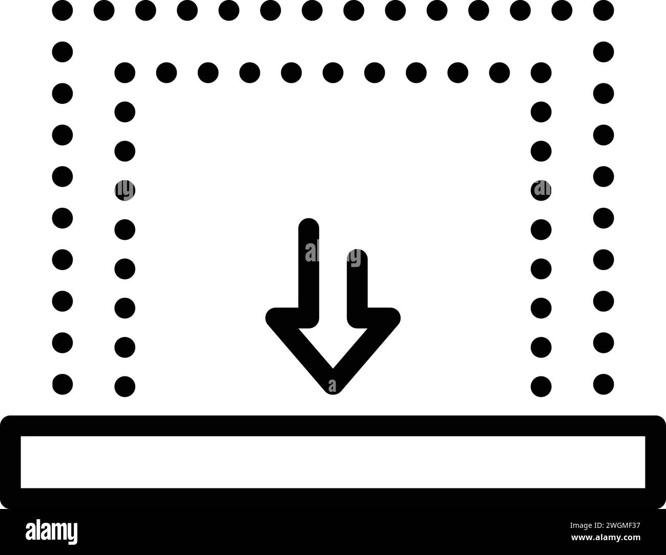 Icon for bottom,surface Stock Vector Image & Art - Alamy