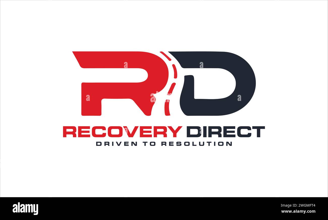 RD Letter Logo Design. Stock Vector