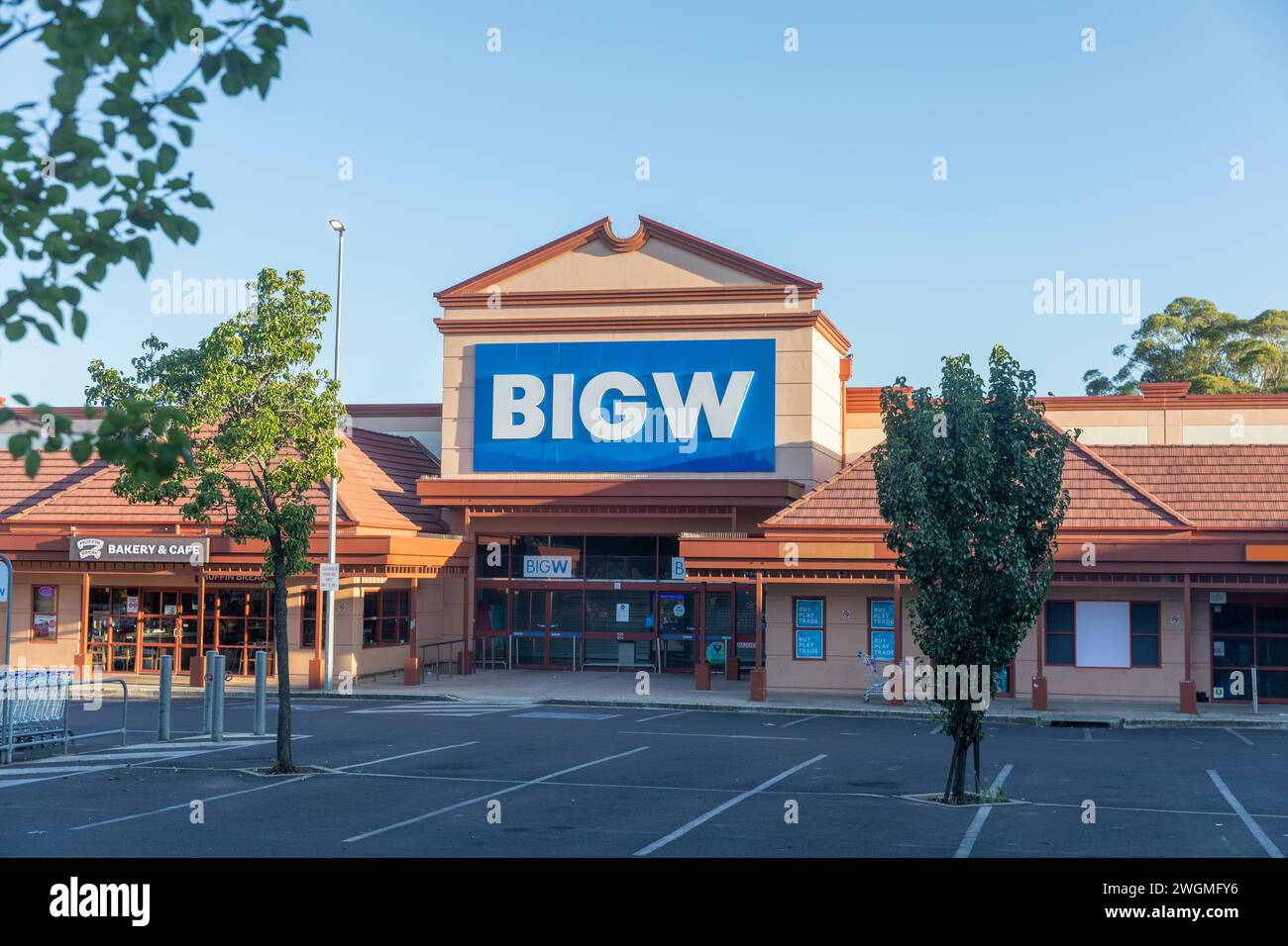 Big W, australian national retail chain of discounted department stores, pictured Big W store in Mudgee,NSW,Australia Stock Photo