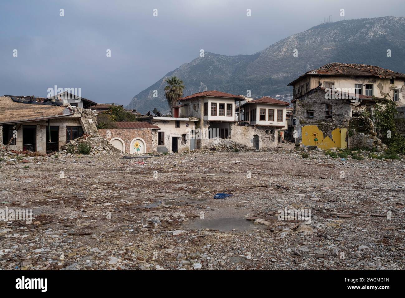 Hatay, Turkey. 05th Feb, 2024. A view from the historical Hatay District. On February 6, 2023, a magnitude 7.8 earthquake occurred in southern Turkey, followed by another magnitude 7.5 tremor just after noon. More than 50,000 people lost their lives in the earthquake that caused great destruction in 11 cities of Turkey. Credit: SOPA Images Limited/Alamy Live News Stock Photo