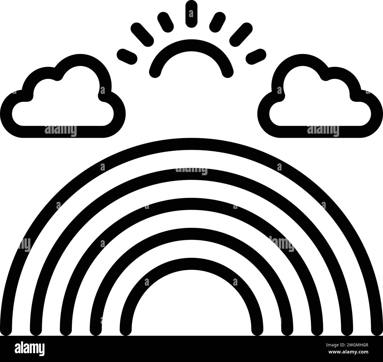 Icon for rainbow, cloud Stock Vector Image & Art - Alamy