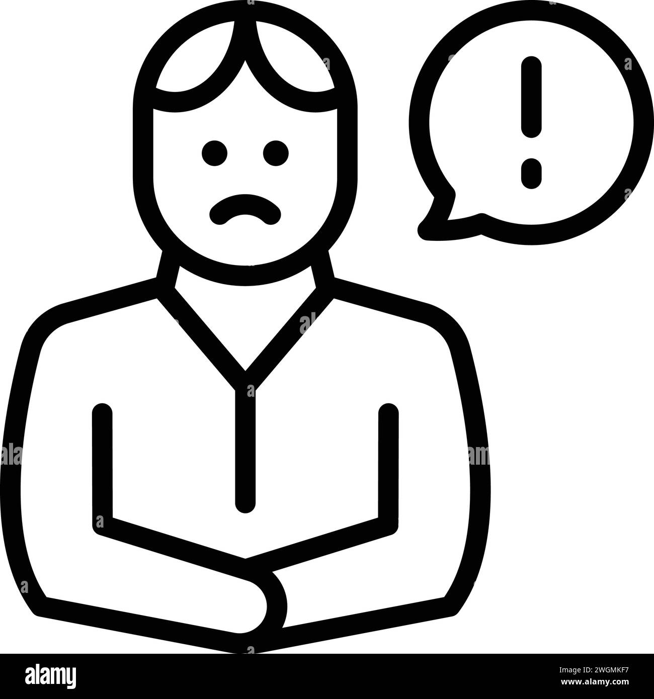 icon-for-trouble-problems-stock-vector-image-art-alamy