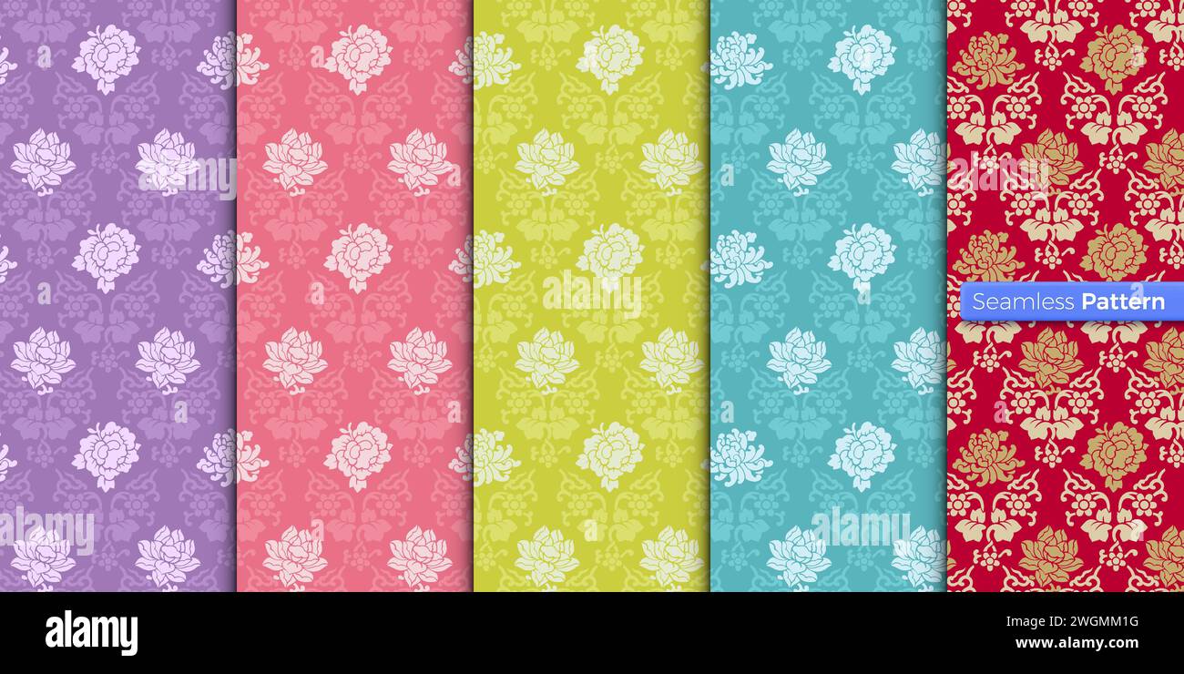 Abstract asian floral pattern. leaf, Oriental, Scandinavian, Chinese ...